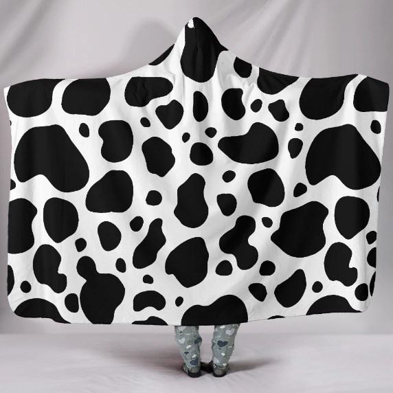 Cow Skin Hooded Blanket