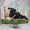 Yoga Dairy Cow Hooded Blanket