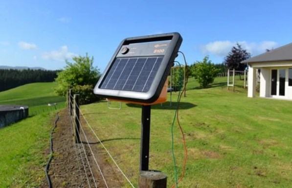 place a solar fence charger