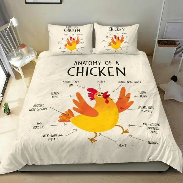 Anatomy of a Chicken Bedding Set