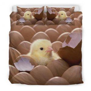 Baby Chicken Egg Hatched Bedding Set King