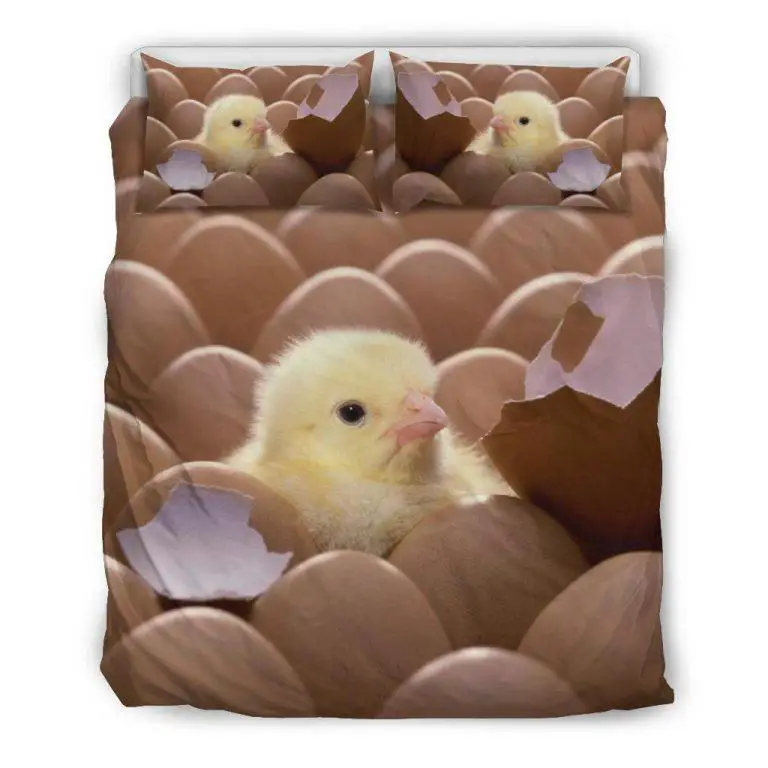 Baby Chicken Egg Hatched Bedding Set Sand Creek Farm