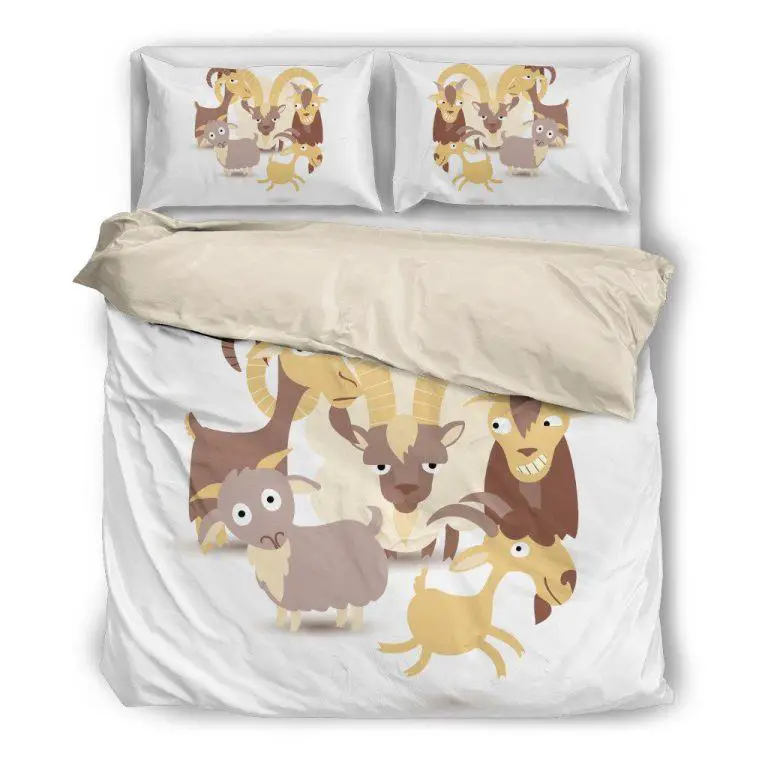 Cartoon We Are Goat Bedding Set Sand Creek Farm