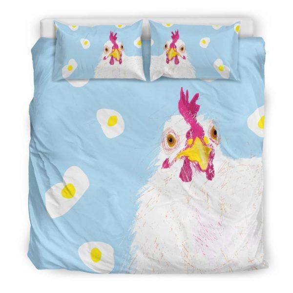 Mother Chicken Hen with Egg Bedding Set King