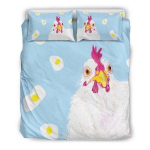 Mother Chicken Hen with Egg Bedding Set Queen