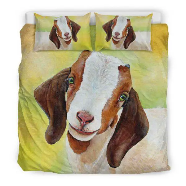 Realistic Baby Goat Bedding Set King