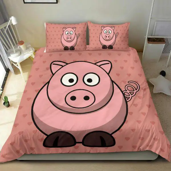 Super Cute Fat Pig Bedding Set