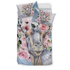 Super Cute Goat with Rose Bedding Set Twin