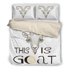 This Is Goat Bedding Set White