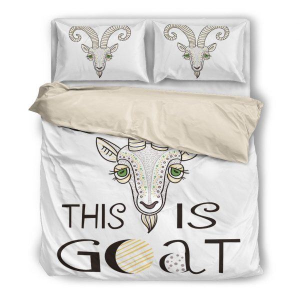 This Is Goat Bedding Set White