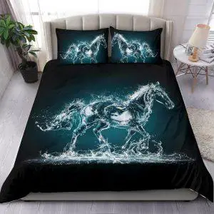 Water and Horse Shape Bedding Set