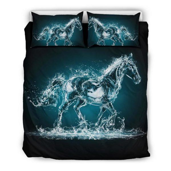 Water and Horse Shape Bedding Set Queen