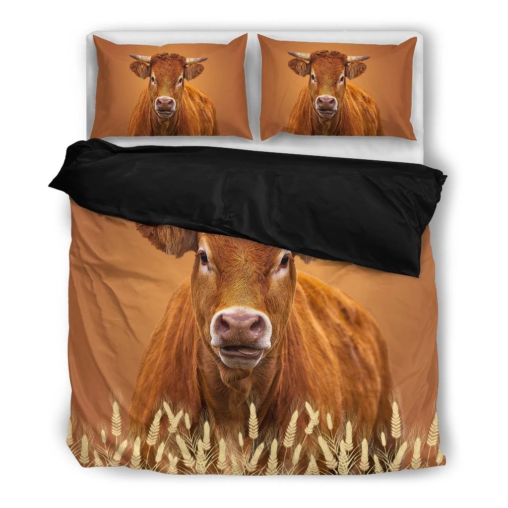 Brown Dairy Cow Bedding Set - Sand Creek Farm