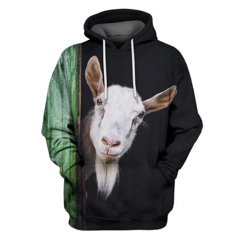 Goat Sheep Pattern Print Men Pullover Hoodie