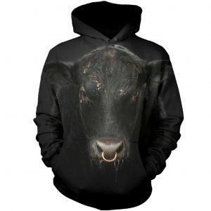 Black Angus Cattle 3D Hoodie