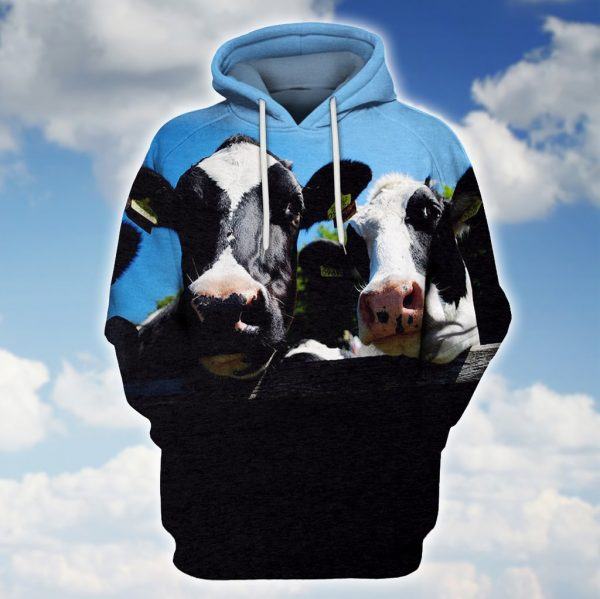 Couple of Holstein Cows 3D Hoodie