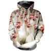Flock of White Chickens 3D Hoodie