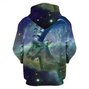 Galaxy of Goat 3D Hoodie back