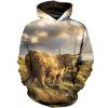 Highland Cattle in the Field 3D Hoodie