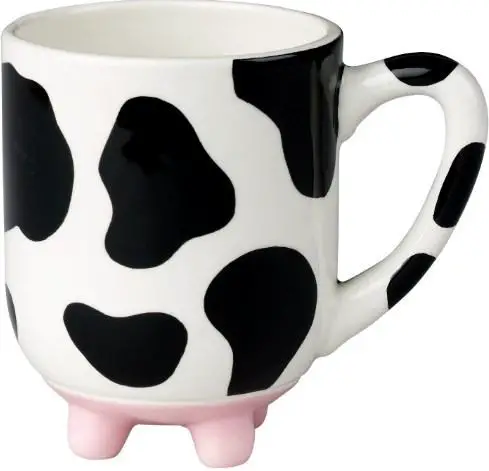Holstein Cow Pattern wih Udder Mug