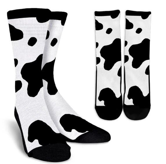 cow print socks