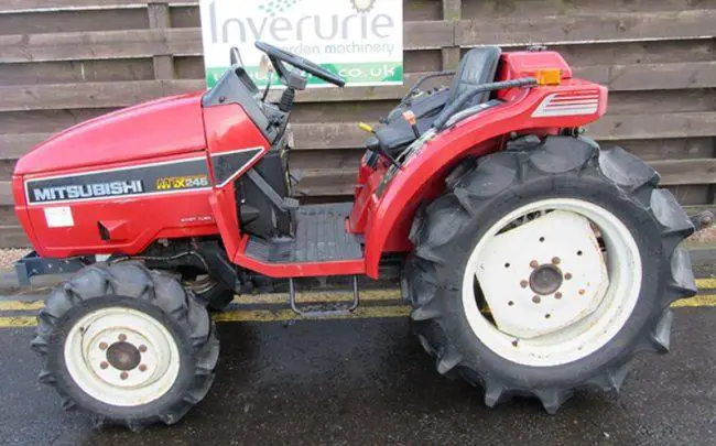 Mitsubishi red tractor