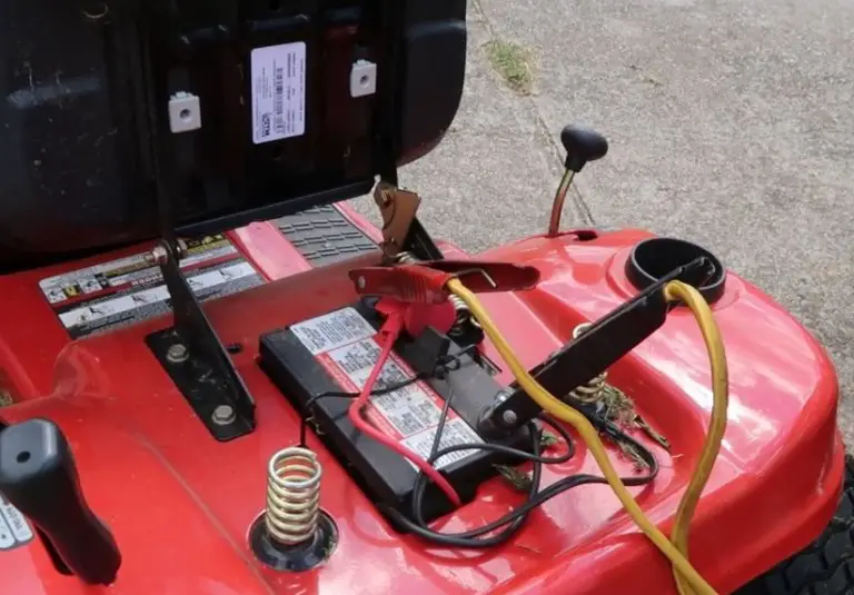 charge a lawn mower battery