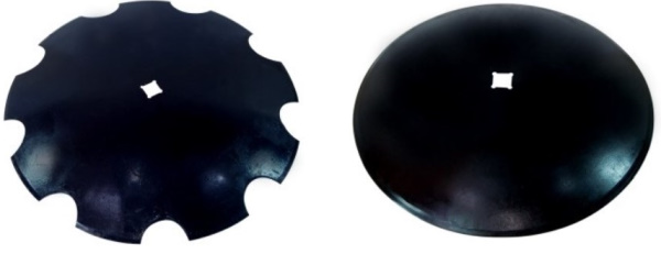2 types of disc harrow blade