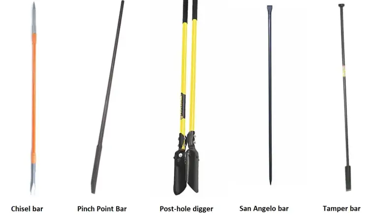 5 types of digging bar