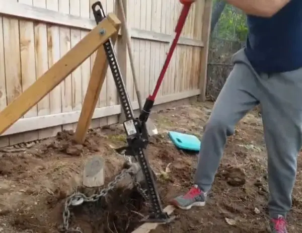 Farm Jack To Remove Tree Stumps