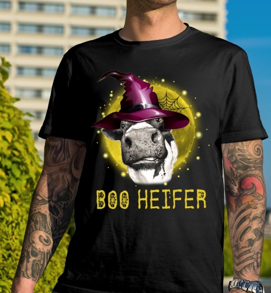 Funny Cow Halloween Boo Heifer Shirt Hoodie Sweater Tank Top