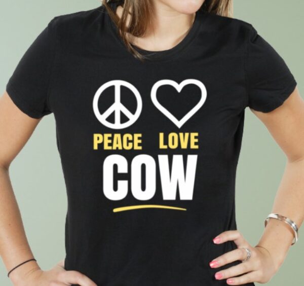 peace love cow shirt hoodie sweater tank top