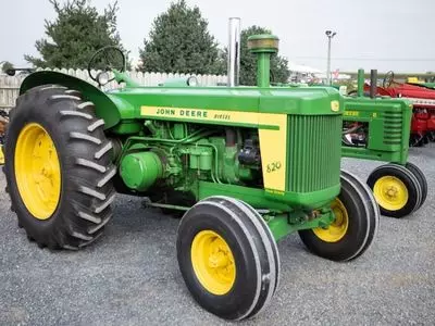 Green John Deere Tractor