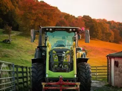 green tractor