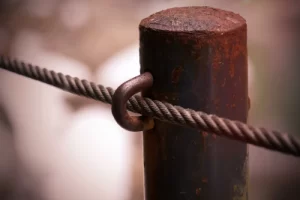 Metal fence post