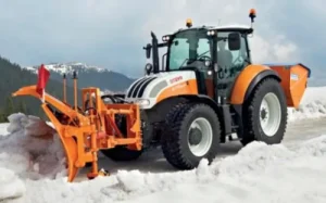 orange steyr tractor