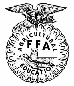 White FFA Emblem Logo